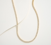 Diamonique x Kathy Levine Gold-Clad Silver Sterling Tennis Anyone Necklace